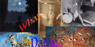 Dada art, work by school pupils, Alzani Gabriele