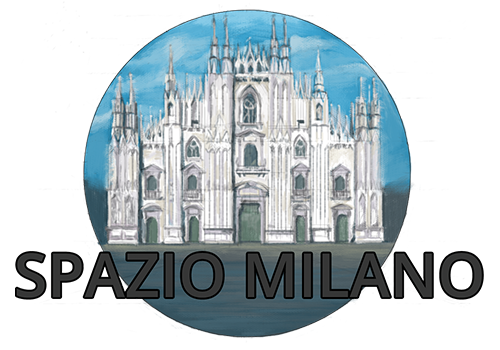 Lombardia coronavirus sulla rubrica Spazio Milano di Fyinpaper, logo con scritta e disegno del Duomo di Milano