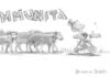 herd immunity, drawing by Ben Bestetti