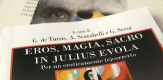 Copertina di atti di convegno su Julius Evola Eros, magia, sacro in Julius Evola