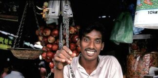 A shopkeeper in Sri-Lanka