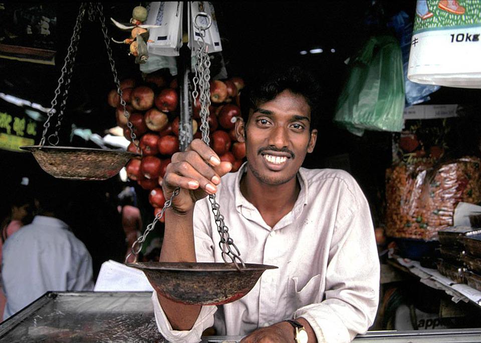 A shopkeeper in Sri-Lanka